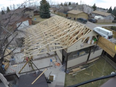 Finally have all the trusses up.